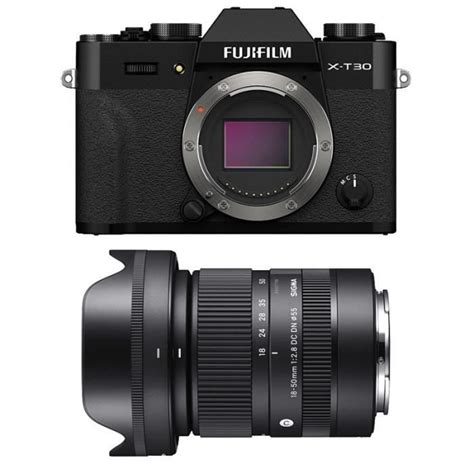 Fujifilm Hybride X T Ii Noir Objectif Sigma Mm F Dc Dn