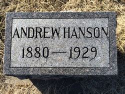 Andrew Hanson 1880 1929 Memorial Find A Grave