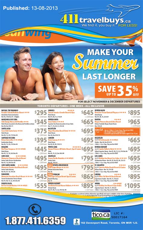 Sunwing Vacations | Endless Summer Deals on Sale | Sunwing Endless ...