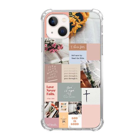 Christian Bible Verse Collage Case For IPhone 14 Aesthetic Art Design