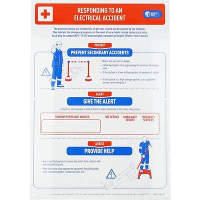 Buy Electric shock - first aid - poster KS Tools 117.0171 | Conrad ...