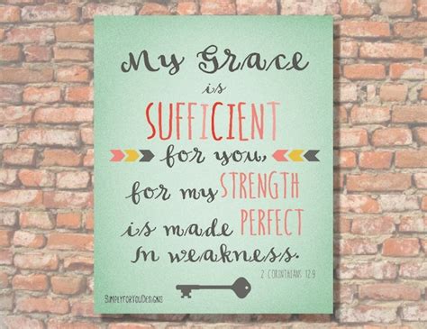 My Grace Is Sufficient For You Canvas 8x10 2 Corinthians