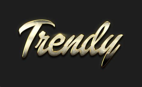 D Shiny Metal Text Effect Free Psd Behance