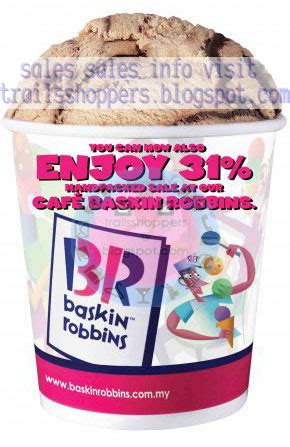 Baskin Robbins Ice Cream 31% Off Promotion - Trailsshoppers Online ...