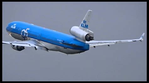 Last Take Off KLM MD 11 PH KCE From AMS To Montreal Canada YouTube