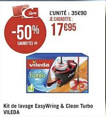 Promo Kit De Lavage EasyWring Clean Turbo Vileda chez Géant