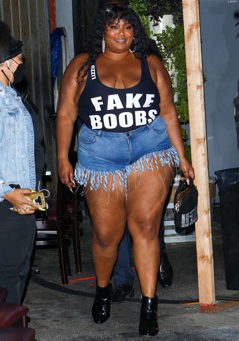 Lizzo Wears Fake Boobs Bodysuit Featuring Lyrics From Rumors With