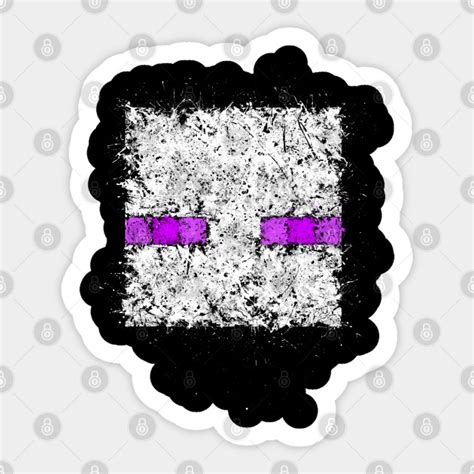 Enderman - Purple Eyes - Minecraft - Sticker | TeePublic