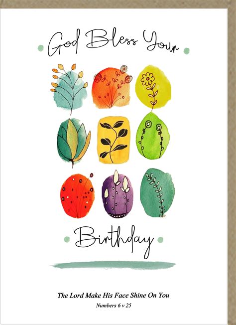 God Bless Your Birthday Greetings Card The Christian Shop