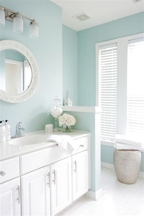 Sherwin Williams Rainwashed Bathroom Diy Best Bathroom Colors Bathroom Colors Bathroom Color