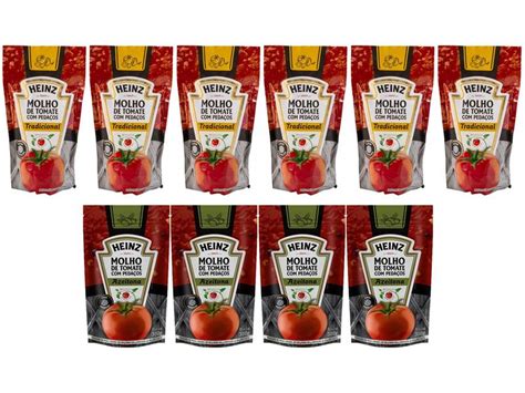 Kit Molho De Tomate Azeitona Heinz 300g 4 Unidades Tradicional 300g