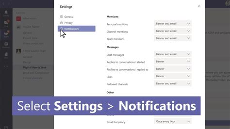 How To Turn Off MS Team E Mail Notifications YouTube