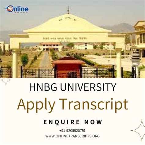 What Is The Procedure To Get Transcript From Hemvati Nandan Bahuguna