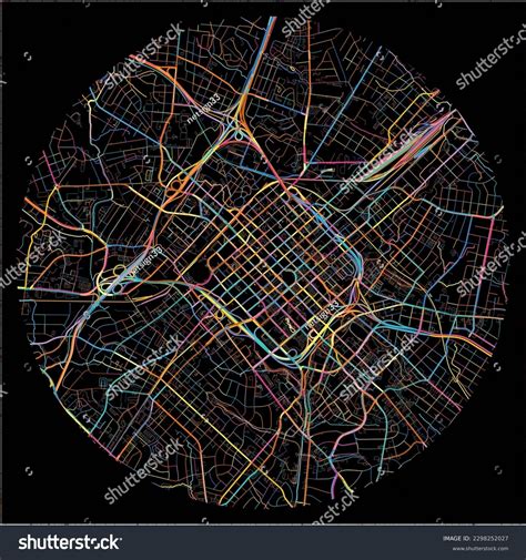 Map of Charlotte, North Carolina with all major - Royalty Free Stock Vector 2298252027 - Avopix.com