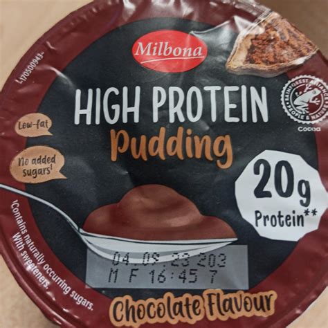 High Protein Pudding Chocolate Flavour Milbona Kalorie Kj A Nutri N