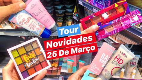 Tour Novidades De Maquiagens Baratinhas Da De Mar O Fashion