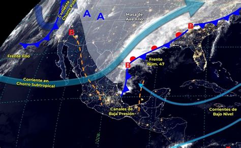 Clima en México frente frío 47 se extenderá en el país