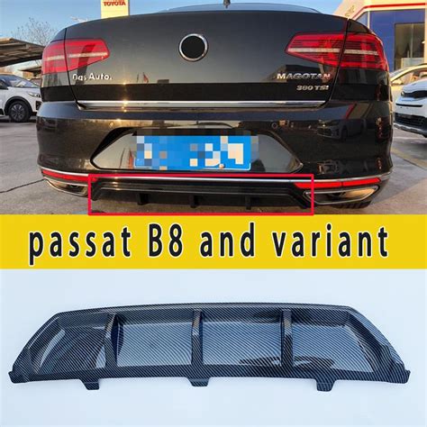 For Vw S Passat B8 Variant Spoiler Body Kit Gte 2015 2016 2019 Rear Bumper Lip Trunk Spoilers