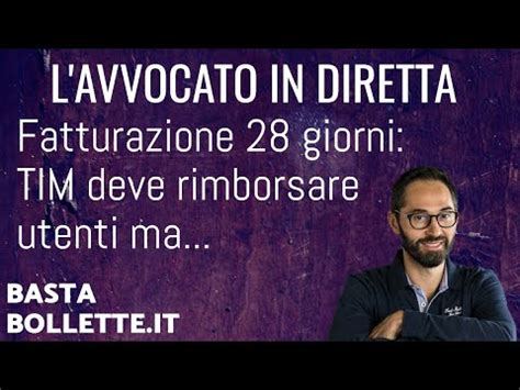 TIM Deve Rimborsare Gli Utenti Per La Fatturazione A 28 Giorni MA