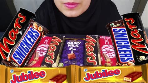 Asmr Eating Chocolates🍫dairy Milk Snickers Bounty Kit Kat