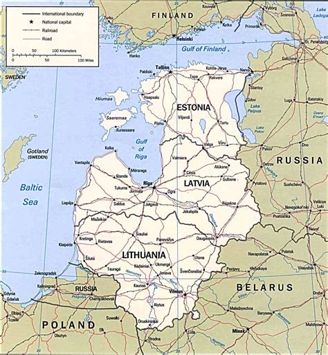 Political Map Of Baltic States Nations Online Project 41 OFF