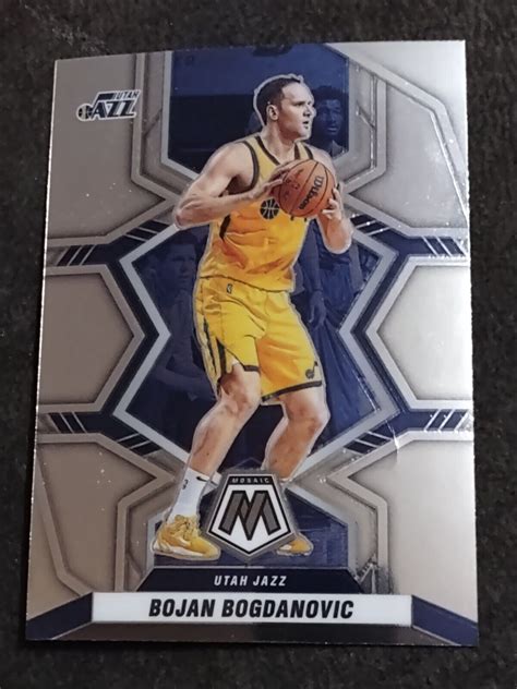 2021 22 Panini Mosaic 92 Bojan Bogdanovic Utah Jazz Basketball Card