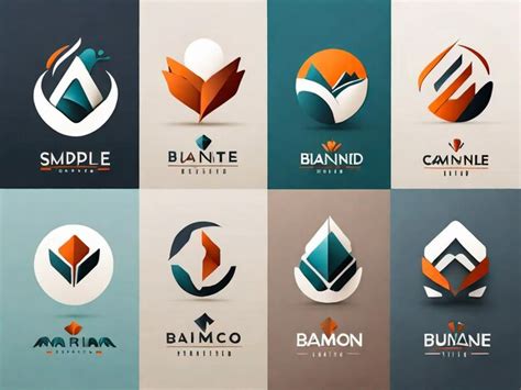 Premium Photo Logo Set Modern And Creative Branding Idea Collection