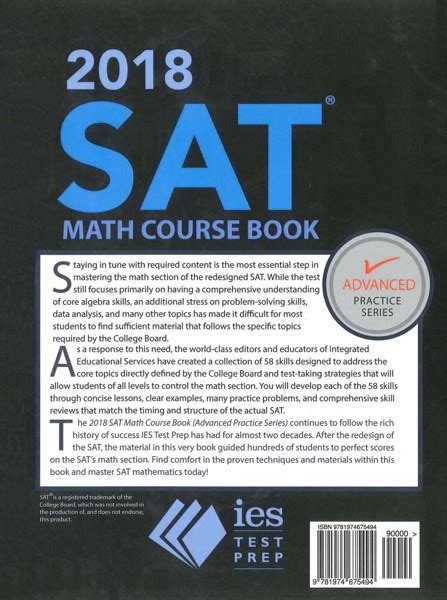 2018 Sat Math Course Book 2nd Edition E Books Max30