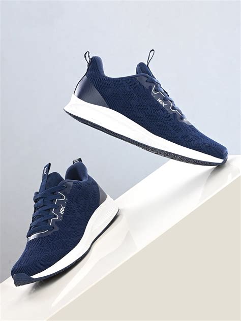 Buy Hrx By Hrithik Roshan Men Navy Blue Mesh Running Marking Shoes Sports Shoes For Men