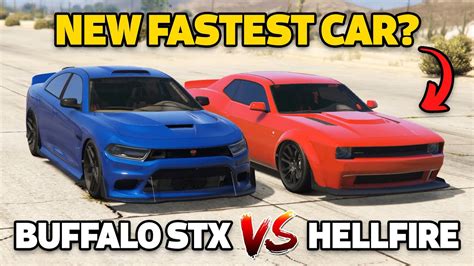 GTA 5 Online BUFFALO STX VS GAUNTLET HELLFIRE NEW FASTEST MUSCLE CAR