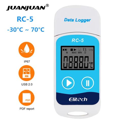 Rc Digital Usb Temperature Data Logger Temp C F Recorder For