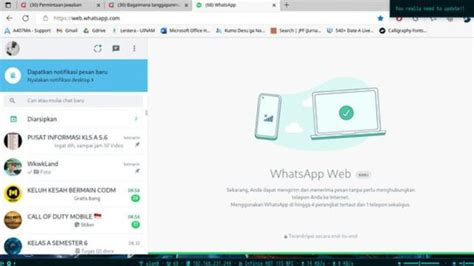 Cara Mudah Blur Chat Whatsapp Web Di Pc Dan Laptop Agar Tidak