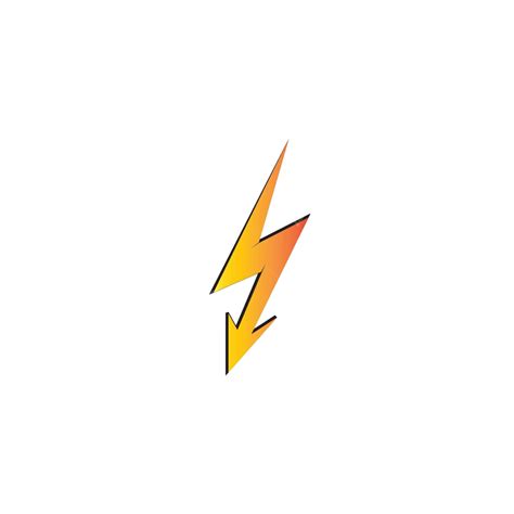 Lightning Thunder Bolt Electricity Logo Design Template Element Arrow