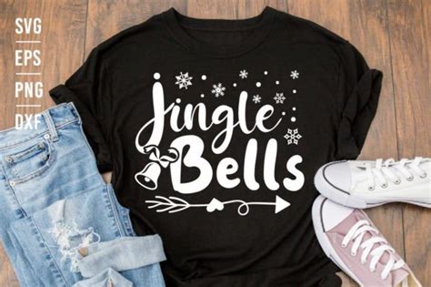 Jingle Bells Christmas SVG T Shirt Graphic By Masudur Rahman Rana