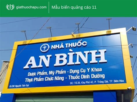 Top 30 mẫu biển quảng cáo quầy thuốc đẹp đạt chuẩn GPP 2023