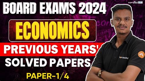 Board Exams Economics Previous Years Paper Solution Paper