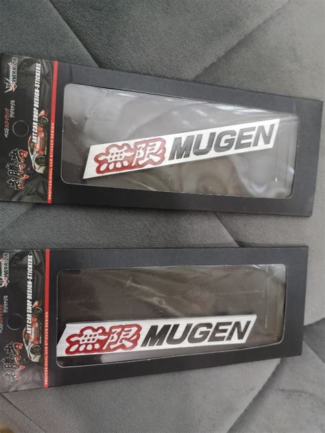 Mugen Car Logo Emblem, Car Accessories, Accessories on Carousell