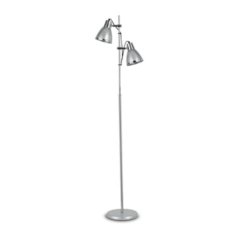 Ideal Lux Elvis Pt Argento Mod Lampada Da Terra Luci