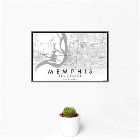 Memphis Tn Map Print Classic Feelin Memphis Llc