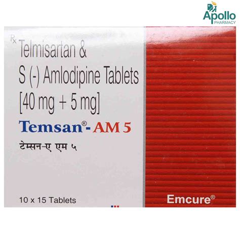 Temsan Am 5 Tablet 10s Price Uses Side Effects Composition Apollo