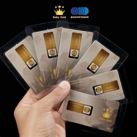 Jual Logam Mulia 24 Karat 0 001 Gram Babygold Mini Gold Minigram Emas