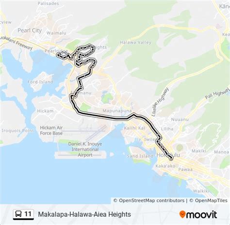 Route Schedules Stops Maps Halawa Aiea Heights Updated