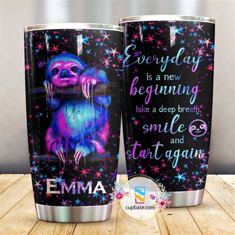 Magic Sloth Personalized Tumbler M T Zeleton Store