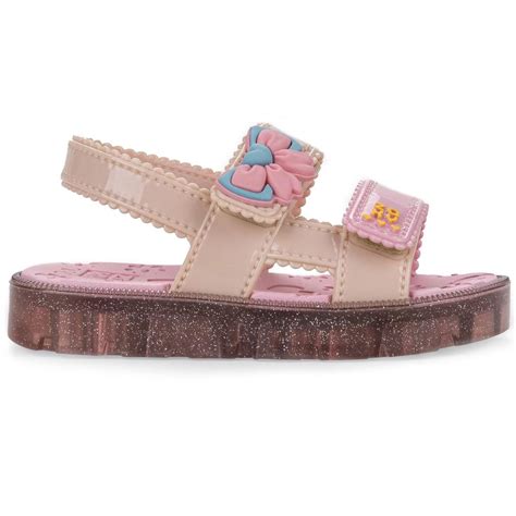 Sandália Infantil Zaxynina Fofinha Rosa e Nude Rosa