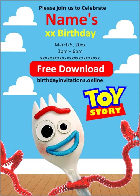 Toy Story Invitations – Birthday Invitations