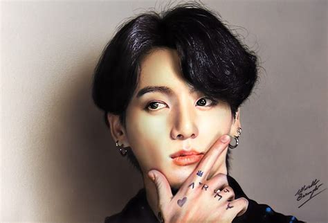 Drawing Jungkook BTS Marcello Barenghi