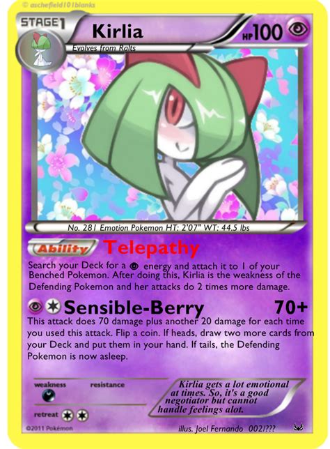 Pokemon Tcg Retro Rare Kirlia Stage 1 By Selsy9882 On Deviantart