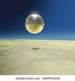 Artist Depiction Mission Venus Using Balloon Stock Illustration