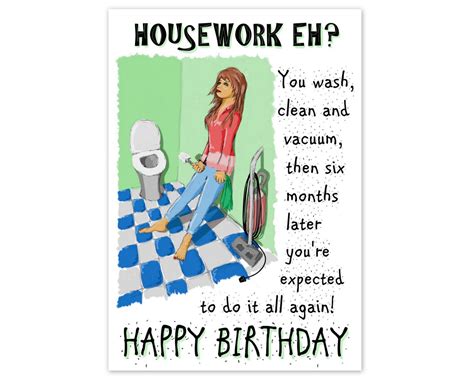 Funny Birthday Card Rude Adult Humour For Women Female Etsy Uk