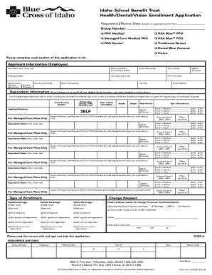 Fillable Online Short Term Ppo Enrollment Application Fax Email Print